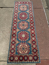 Load image into Gallery viewer, Hand Knotted Afghani Kazak Runner (2&#39; x 6&#39;)