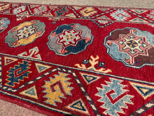 Load image into Gallery viewer, Hand Knotted Afghani Kazak Runner (2&#39; x 5&#39;7&quot;)