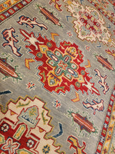 Load image into Gallery viewer, Hand Knotted Afghani Kazak Rug (5&#39; x 7&#39;)