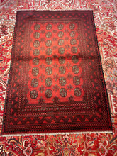 Load image into Gallery viewer, Hand Knotted Afghani Baluch Rug (4&#39; x 6&#39;)