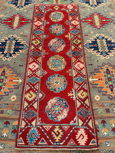Load image into Gallery viewer, Hand Knotted Afghani Kazak Runner (2'1" x 6')