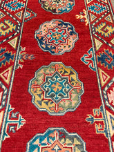 Load image into Gallery viewer, Hand Knotted Afghani Kazak Runner (2'1" x 6')