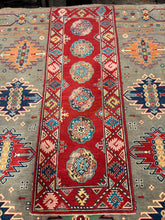 Load image into Gallery viewer, Hand Knotted Afghani Kazak Runner (2'1" x 6')