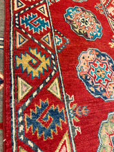 Load image into Gallery viewer, Hand Knotted Afghani Kazak Runner (2'1" x 6')