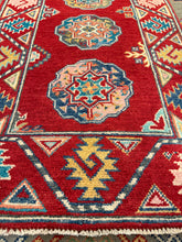 Load image into Gallery viewer, Hand Knotted Afghani Kazak Runner (2'1" x 6')