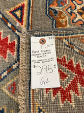 Load image into Gallery viewer, Hand Knotted Afghani Kazak Runner (2' x 6')