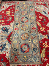 Load image into Gallery viewer, Hand Knotted Afghani Kazak Runner (2' x 6')