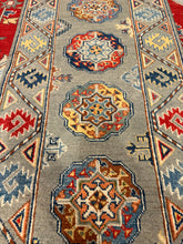 Load image into Gallery viewer, Hand Knotted Afghani Kazak Runner (2' x 6')