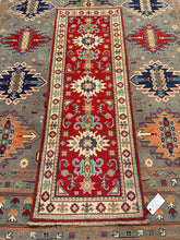 Load image into Gallery viewer, Hand Knotted Afghani Kazak Runner (2'1" x 5'9")