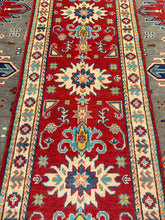 Load image into Gallery viewer, Hand Knotted Afghani Kazak Runner (2'1" x 5'9")