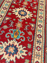 Load image into Gallery viewer, Hand Knotted Afghani Kazak Runner (2'1" x 5'9")