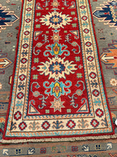 Load image into Gallery viewer, Hand Knotted Afghani Kazak Runner (2'1" x 5'9")