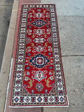 Load image into Gallery viewer, Hand Knotted Afghani Kazak Runner (2'3" x 5'10")