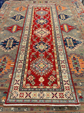 Load image into Gallery viewer, Hand Knotted Afghani Kazak Runner (2'8" x 8'2")
