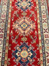 Load image into Gallery viewer, Hand Knotted Afghani Kazak Runner (2'8" x 8'2")