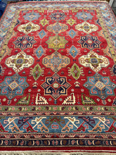 Load image into Gallery viewer, Hand Knotted Afghani Kazak (8' x 10')