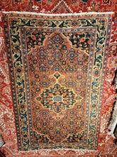 Load image into Gallery viewer, Vintage Hand Knotted Persian Bijar (4'1" x 6'2")