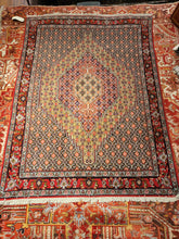 Load image into Gallery viewer, Vintage hand Knotted Persian Bijar (4'1" x 5'7")