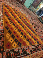 Load image into Gallery viewer, Vintage Hand Knotted Afghani Gabbeh (2'10" x 3'11")