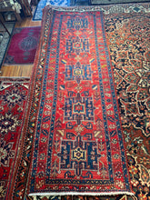 Load image into Gallery viewer, Vintage Hand Knotted Persian Gharajeh Runner (3'4" x 10'2")