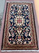 Load image into Gallery viewer, Vintage Hand Knotted Persian Hamadan (19" x 33")