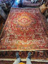 Load image into Gallery viewer, Vintage Hand Knotted Persian Heriz (8'4" x 11')