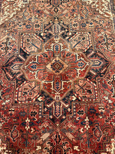 Load image into Gallery viewer, Vintage Hand Knotted Persian Heriz (6'9" x 10'8")