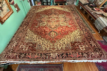 Load image into Gallery viewer, Vintage Hand Knotted Persian Heriz (9'6" x 12'9")