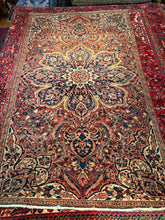 Load image into Gallery viewer, Vintage Hand Knotted Persian Ahar Heriz (5'10" x 10")