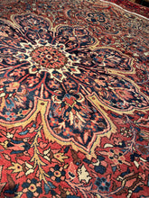 Load image into Gallery viewer, Vintage Hand Knotted Persian Ahar Heriz (5'10" x 10")