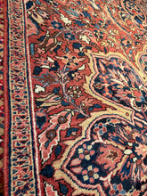 Load image into Gallery viewer, Vintage Hand Knotted Persian Ahar Heriz (5'10" x 10")