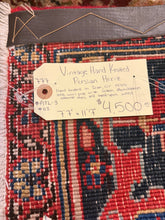 Load image into Gallery viewer, Vintage Hand Knotted Persian Heriz (7'7" x 11'7")