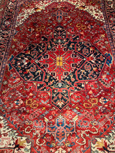 Load image into Gallery viewer, Vintage Hand Knotted Persian Heriz (7'7" x 11'7")