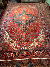 Load image into Gallery viewer, Vintage Hand Knotted Persian Heriz (7'7" x 11'7")