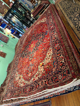 Load image into Gallery viewer, Vintage Hand Knotted Persian Heriz (7'7" x 11'7")
