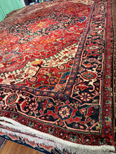 Load image into Gallery viewer, Vintage Hand Knotted Persian Heriz (7'7" x 11'7")