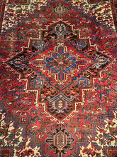 Load image into Gallery viewer, Vintage Hand Knotted Persian Heriz (7'7" x 10'5")