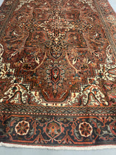 Load image into Gallery viewer, Vintage Hand Knotted Persian Ahar Heriz (7'6" x 11'4")