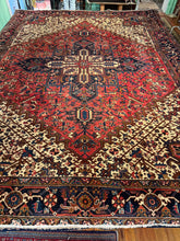 Load image into Gallery viewer, Vintage Hand Knotted Persian Heriz (9'7" x 12'9")