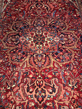 Load image into Gallery viewer, Vintage Hand Knotted Persian Ahar Heriz (8'4" x 12'2")