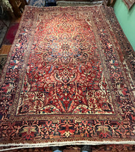 Load image into Gallery viewer, Vintage Hand Knotted Persian Ahar Heriz (8'4" x 12'2")