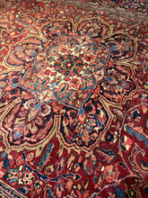 Load image into Gallery viewer, Vintage Hand Knotted Persian Ahar Heriz (8'4" x 12'2")