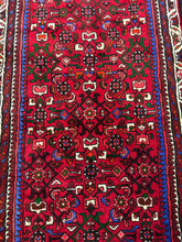Load image into Gallery viewer, Vintage hand Knotted Persian Hosseinabad Runner (3'3" x 9'5")