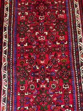 Load image into Gallery viewer, Vintage hand Knotted Persian Hosseinabad Runner (3'3" x 9'5")