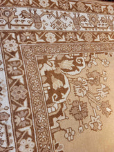 Load image into Gallery viewer, Vintage Hand Knotted Persian Ferdoos (6’8 x 10’)