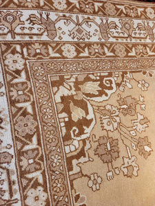 Vintage Hand Knotted Persian Ferdoos (6’8 x 10’)