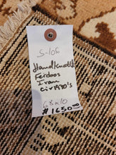 Load image into Gallery viewer, Vintage Hand Knotted Persian Ferdoos (6’8 x 10’)