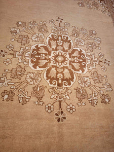Vintage Hand Knotted Persian Ferdoos (6’8 x 10’)