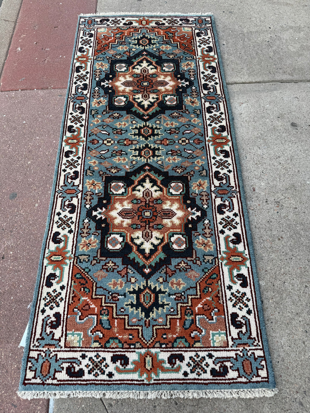 Hand Knotted Indian Runner (2'5