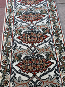 Hand Knotted Indian Runner (2'7" x 5'10")